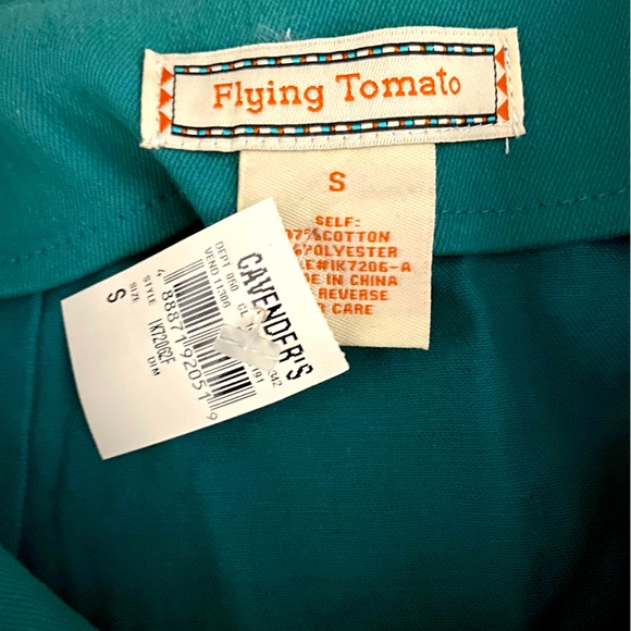 NWT Flying Tomato Emerald Green Embroidered Mini Skirt Womens S - Picture 7 of 7